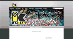 Desktop Screenshot of gaman.hu