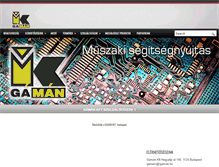 Tablet Screenshot of gaman.hu